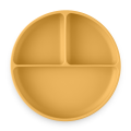 PETITE&MARS Silikonowy talerzyk z przegródkami okrągły Take&Match Intense Ochre 6m+ 3.png