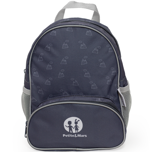 PETITE&MARS Plecaczek dla dziecka BACKIE Grey Hills 1.png