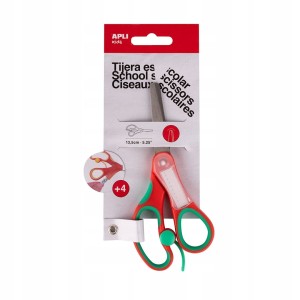 Nożyczki dla przedszkolaków Apli Kids 13 cm - czerwone